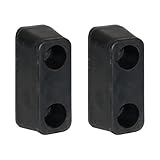 Buyers Products B5540 Molded Rubber Bumper, 2-1/2 X 3 X 6 Inch, Set of Two Bumpers For Truck And Trailer Protection, Durable Dock Bumper For Equipment And Delivery Bays