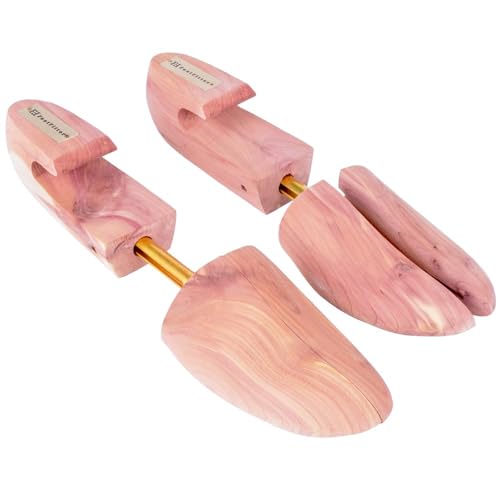 FootFitter Cedar Shoe Trees & Women, Split Toe, Wide Heel,