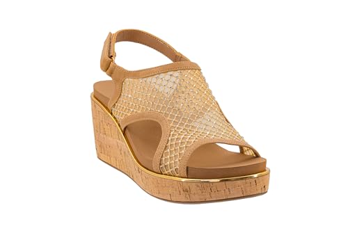 Image of Corkys Footwear Womens Carley Wedges, Featuring Corkys EVA Foam Cushioned Insoles, A 2.5 Inch Heel, Lightweight For All Day Wear, And Hook And Loop Closure