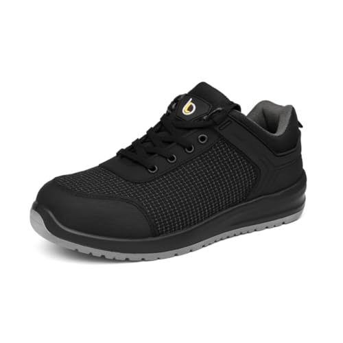 Hurry Jump - Chaussures de Sécurité Hommes Femmes Basket de Securite avec Embout Acier, Semelle Antidérapante & Anti-Perforation - Confort Légèreté & Respirabilité - Norme S3 L SR FO - Taille 40
