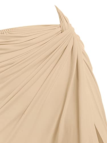 Zaful Women’s 2 Pieces Skirt With Crop Tank, High-Slit Twist Skirt Set Bodycon Dress For Party Club Nightout Cocktail (Aa-Deep Coffee, Medium) #TOP3