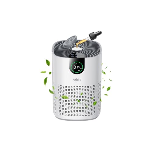 Aridis Purificateur d'Air Chambre - Air Purifier Hepa Efficace Contre Le Pollen, Les Allergies, Les Odeurs Et Les Poils D'Animaux, Avec éPonge ParfuméE, 7w...