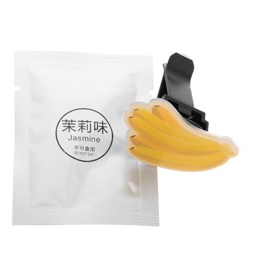 Image of Car Air Vent Clip Acrylic Car Freshener Banana Shaped