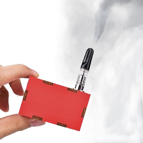Mini máquina de humo, máquina de humo portátil SMR-1740 con control remoto, pequeña y ligera para filmación, videos, actividades al aire libre, Halloween y cosplay (roja) miniatura 1