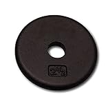 Body-Solid Standard Black Iron Weight Plate - Perfect for Strength Training, Home Gym, and Barbell Workout - Fits 1