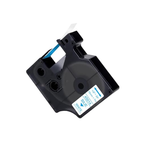 ���x���e�[�v 12 �~�����[�g�����n�ɔ� D1 45013 45018 �ƌ݊��� LabelManager 160 280 COLORPOP ���x�����[�J�[(Blue on White)