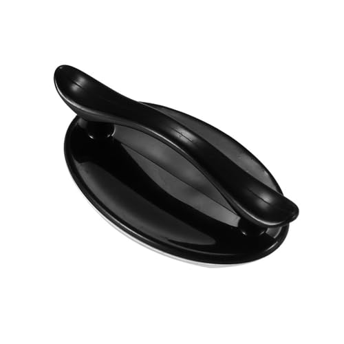 XFYESL Pasamanos WC 1 Pieza Conjunto de manijas de Puerta de Muebles Autoadhesivas Gabinete Perforado Gratis Cajón Refrigerador Handle Auxiliar Barras de Apoyo para baños(Black)