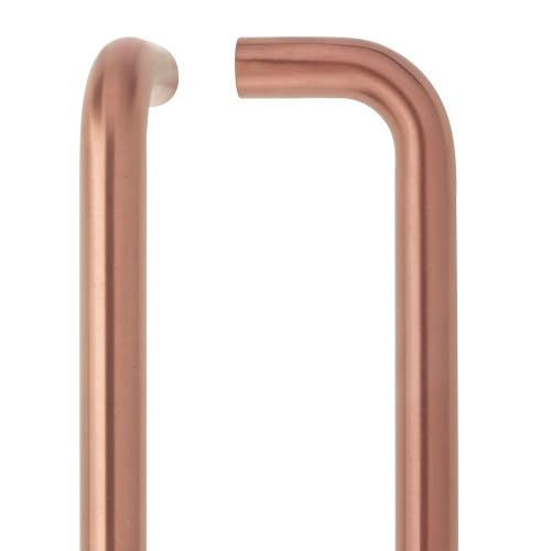 Ironmongery Solutions® 19mm D Pull Handle 425mm Centres Grade 304 Stainless Steel Heavy Duty Door Handle Corrosion Resistant Bolt Through Fixings Included (PVD Bronze)