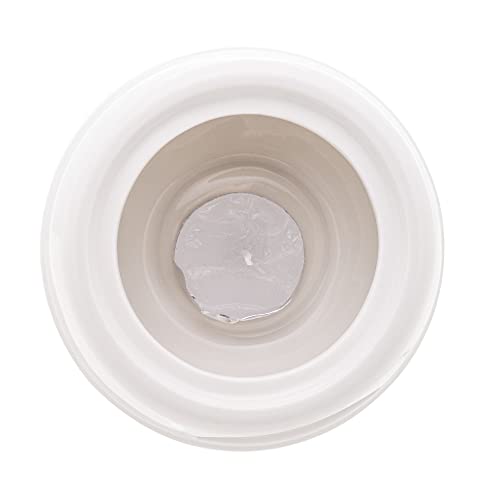 LYOR - Aparelho de Fondue 4 Peças de Porcelana Classic Branco 400ml - Ideal para Chocolate e Queijo