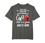 Humour Juju Justine Comme Le Caf� Julia Julie Juliette T-Shirt
