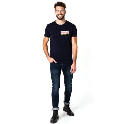 Image of ALOVA Polyester Sports T-Shirt for Men - Round Neck, Half Sleeves, Stylish Printed Design, Quick-Dry Fabric for Gym, Running, Training, and Workouts