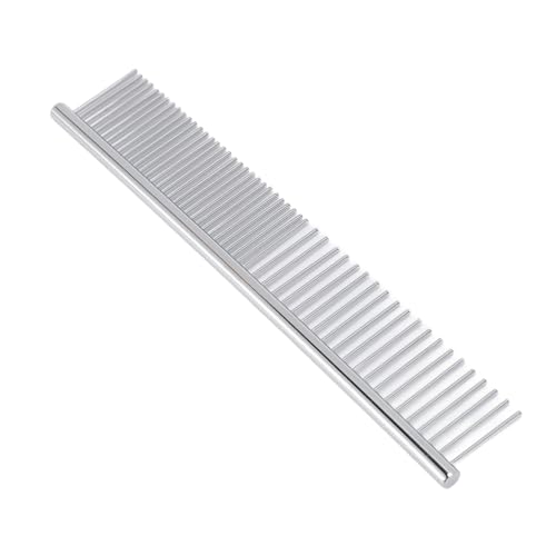 Blaihild Macrame Fringe Comb Stainless Steel 6.5 Inch Time Saving Tool for Straightening Fibers and Detangling Pet Fur, Lightweight Portable Comb for Crafting and Home Grooming