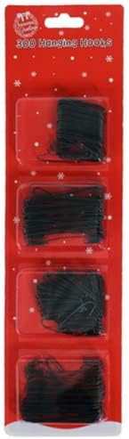 300 x MarysDe@lz Christmas Tree Ornament Baubles Hangers Hooks Holders Craft Hanging Wire(SILVER/GREEN/GOLD) (gold))