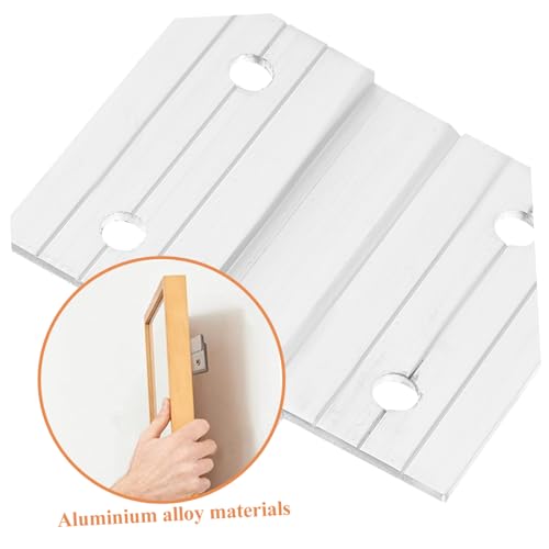 Image of 1Set Clip Picture Hangers Heavy Duty Mirror Mounting Brackets Easy Install Clips for Artwork Photos Wall Panels Screws Versatile Hanging Hardware