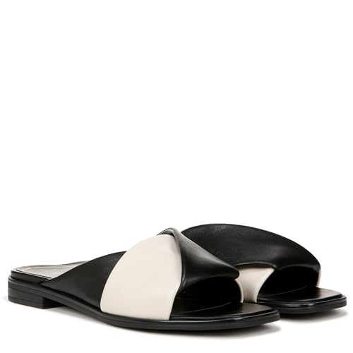 Image of Vionic Women's Poppy Miramar Slide Comfortable Flat Sandals- Supportive Dressy Sandals Comfort Shoes That Includes a Concealed Orthotic Insole Sizes 5-12