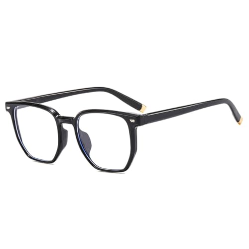 Lunettes de soleil carrées rétro LVTFCO noir clair à verres océan UV400
