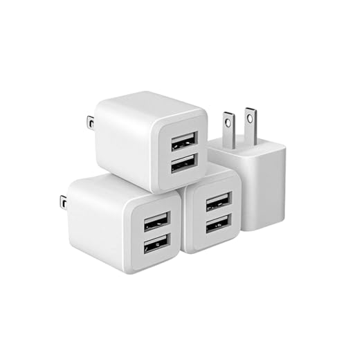 Image of USB Wall Charger，Dual A USB Port Cube Power Plug Adapter，Fast Phone Charger Block Charging Box Brick for Phone 16 15 14 13 12 11 Pro Max 10 Se X 8 7 Plus,and More【2 Pack】