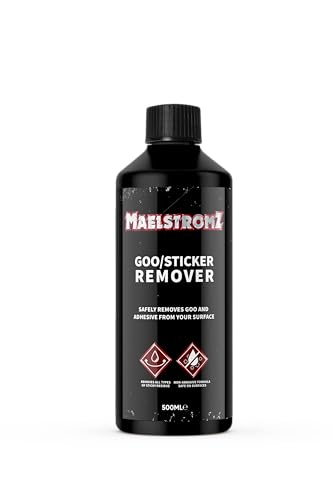 Maelstromz - Sticker Remover, Sticky Stuff Residue & Adhesive Remover, Cleaning Fluid & Glue Goo Remover for Stickers - 500ml
