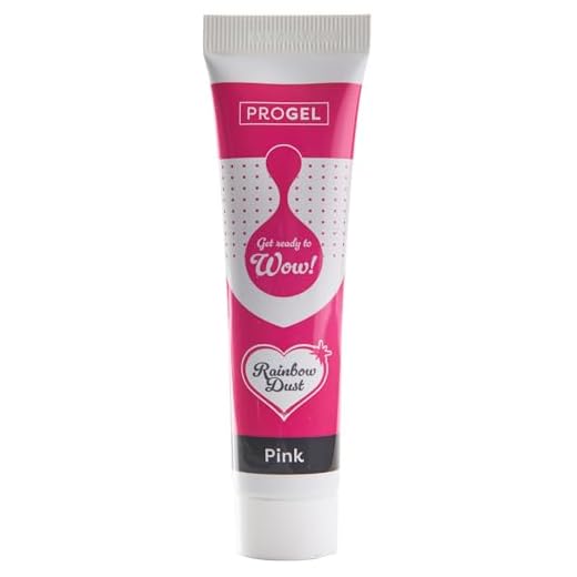 Rainbow Dust ProGel Professionelle Lebensmittelfarbe, Rosa 25 g