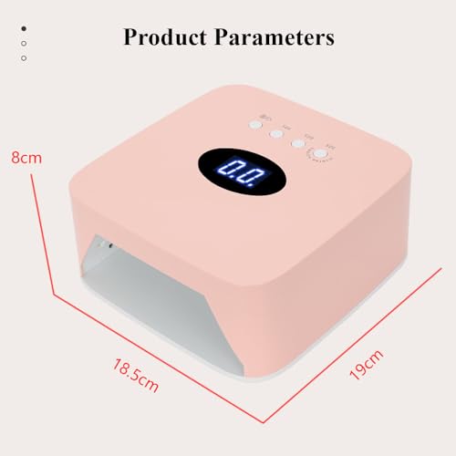 Lâmpada De Unha De Indução Inteligente,Lâmpada De Unha Sem Fio Para Esmalte Em Gel,Com 30 Contas De