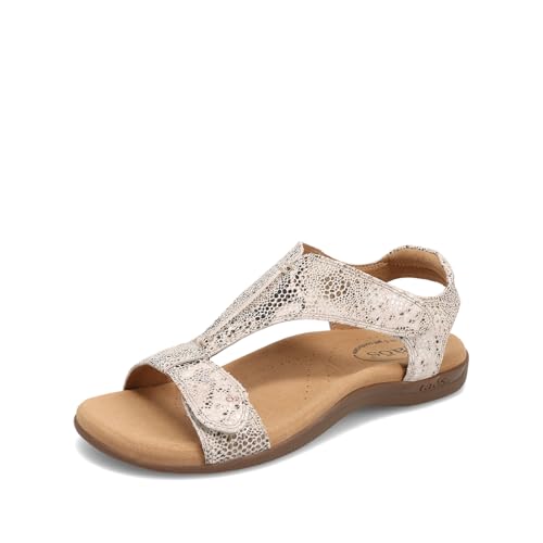 Image of Taos The Show Premium Leather Women's Sandal - Experience Everyday Style, Comfort, Arch Support, Cooling Gel Padding and an Adjustable Fit for Exceptional Walking Comfort