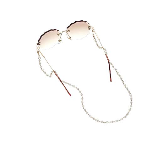 Sither Pearls Eyeglass Chain For Women Sunglasses Chian Reading Glasses Chain Strap Necklace Eyeglass Holder Cords Lanyards For Elderly Christmas Gift #TOP3