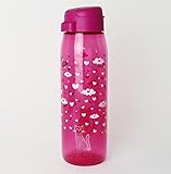  Tupperware to Go Eco Fresh Trinkflasche 750ml Pink KatzeT rinkverschluss + Hängelöffel Limette
