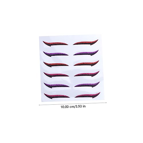 Angoily 12 pares adhesivos delineador para ojos miniatura 6