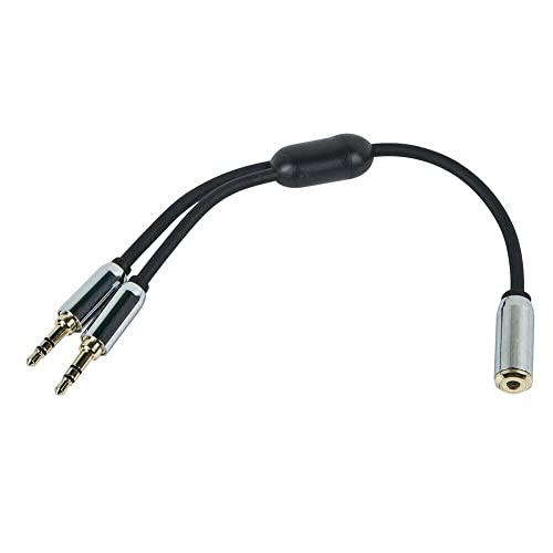 Cable auxiliar 3.5 mm de 6 pulgadas con divisor miniatura 1