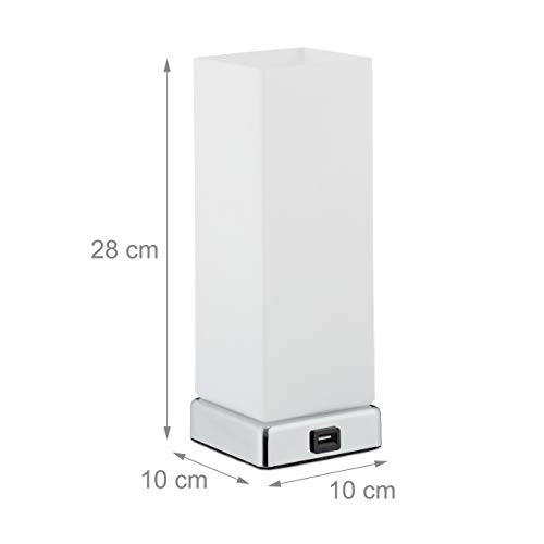 Relaxdays Lampada da Tavolo, 3 Livelli di