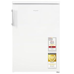 Exquisit Vollraumkühlschrank | 133 l Nutzinhalt, Energieklasse E, 40 dB(A) | kompakte Bauform, LED-Innenbeleuchtung, manuelle Temperaturregelung, Flaschenfach, Gemüseschublade | KS516-V-H-010E weiss