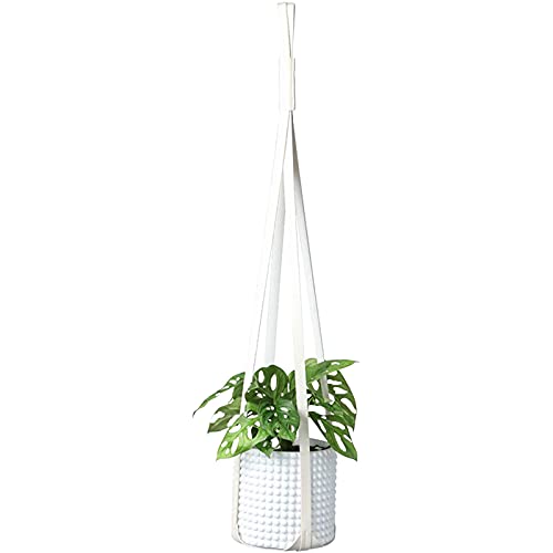 ikasus Cintre en cuir pour plantes,panier de support de pot de fleur suspendu,Suspension Corde Plante Macramé Porte Pot Suspendu Plante Cintre Intérieur Extérieur Décoration du Jardin