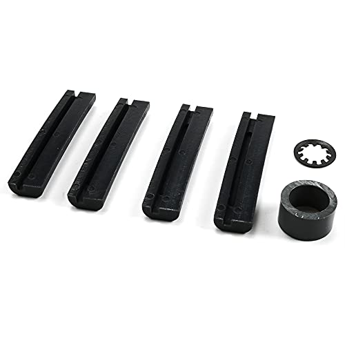 Image of Rear Hatch Motor Pull Down Nylon Guides Kit Compatible with 1986-1991 Camaro /Firebird