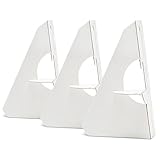 Lineco, 50 Pack Cardboard Easel Backs 5 Inch, Self Stick Single Wing Stand, Display Signs, Cards, Photographs, Brochures, Posters, Craft Projects, White