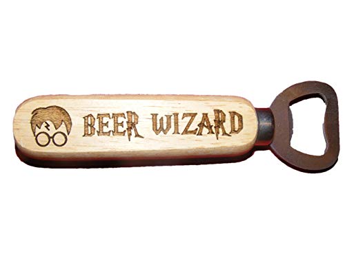 FastCraft Abrebotellas con diseño de Harry Potter inspirado en la cerveza, regalo de madera Cover
