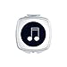 Doubled-dequaver Music Notes Mirror Square Portable Hand Pocket Makeup