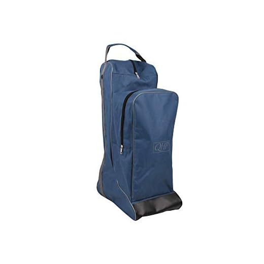 QHP Combi Reitstiefel-/Helmtasche Turniertasche 600 D (navy-grau)