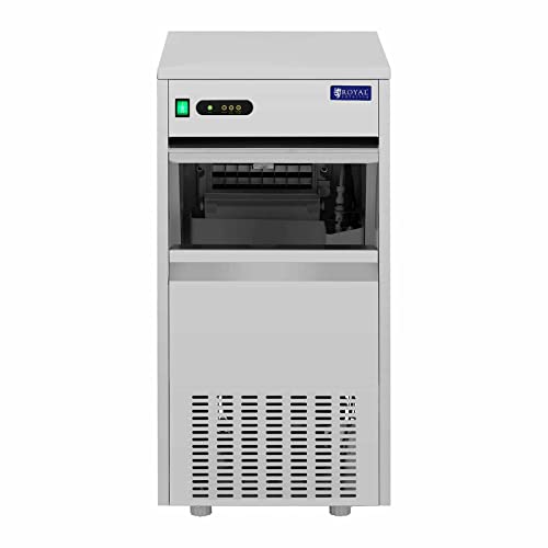 Royal Catering RCIC-30FI Eiswürfelmaschine 30 kg/24 h 240 W Edelstahl Ice Maker Eiswürfelmaschine Gastro Icecubemaker Eiswürfel Maker