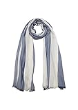 hat Fransen s.Oliver Damen Langschal mit Webmuster dark blue stripes 1