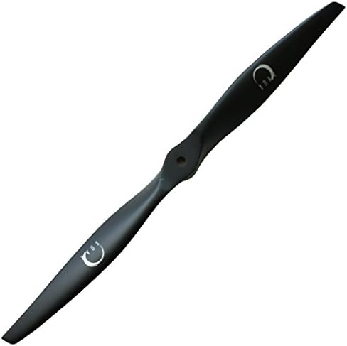 XOAR PJM-E 14x6 Electric RC Airplane Propeller. 14 Inch 2 Blade Black Wood Prop for Electric Motor