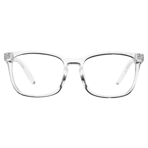 Image of Hycredi Kids Blue Light Blocking Glasses for Boys & Girls, Square Frame | Lightweight Eyewear For Daily Screen Time, Ideal For Computers, Gaming, Tablets And Phones With Comfortable Lenses