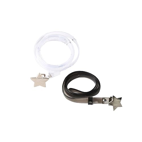 Leadigol Star Buckle Belt Personality Fashion Jeans Belt Alloy Buckle Clothing Accessories For Girl Waistband Dress Korean Style Waist Belt3