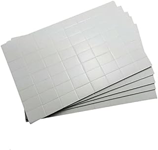 320 Pack - Double Sided Sticky Pads - 12mm x 19mm Adhesive Foam White Pads Pre Cut Sheets (alternative to nails and glue)