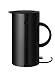 Produktbild Stelton Wasserkocher EM77 - Elektrischer Kocher, Wasserkessel, Teekanne - Schnell kochend, niedriger Energieverbrauch, entnehmbarer Kalkfilter, Sicherheitsschalter - 1,5 Liter, Schwarz, EU-Stecker