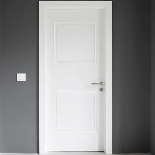 COUKIU Pre-Cut 2 Set Peel and Stick Door Molding Trim Kit, 24