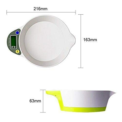 Bilance, bilance digitali cucina, Bilancia da cucina elettronica digitale portatile, Display digitale elettronico for uso domestico Bilancia digitale elettronica Strumenti elettronici Pesatura della c
