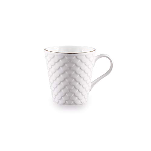 Image of Clay Craft Fine Ceramic Coffee Mugs Set of 6 Perfect for Kitchen and Home Decor