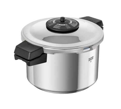Kuhn Rikon Pressure Cooker Duromatic Neo Food Steamer with Side Grips. Multi Cooker Hotpot with Auto Lock Lid. Stainless Steel Pot. Instant Cook Pot (3.5L/20cm)