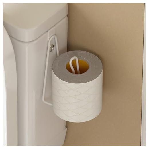 2PCS Over The Tank Toilet Paper Holder, Space Saving Metal Tissue Roll Rack for Bathroom Storage and Organization - Metal, Hanging, Holds 1 Roll, White