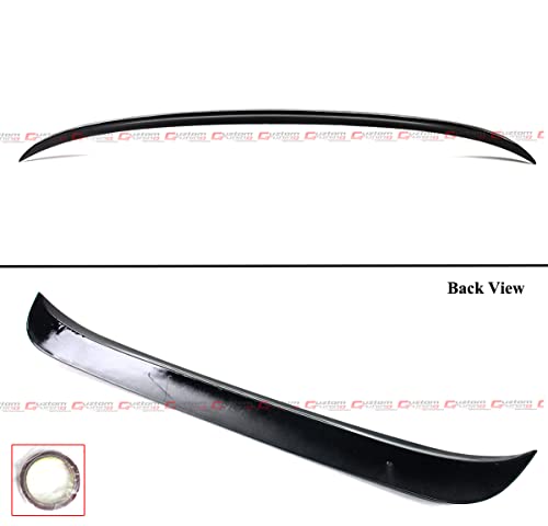 Cuztom Tuning RSP-BZW205-GLBK High Kick Gloss Black Rear Glass Window Roof Spoiler Wing Compatible With 2015-2021 Mercedes Benz C-Class W205 C300 C63 4Dr Sedan thumb #1